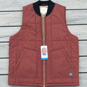 Original Weatherproof Vintage; Rust Red Vest; Soft Tan Interior; NWT; Large